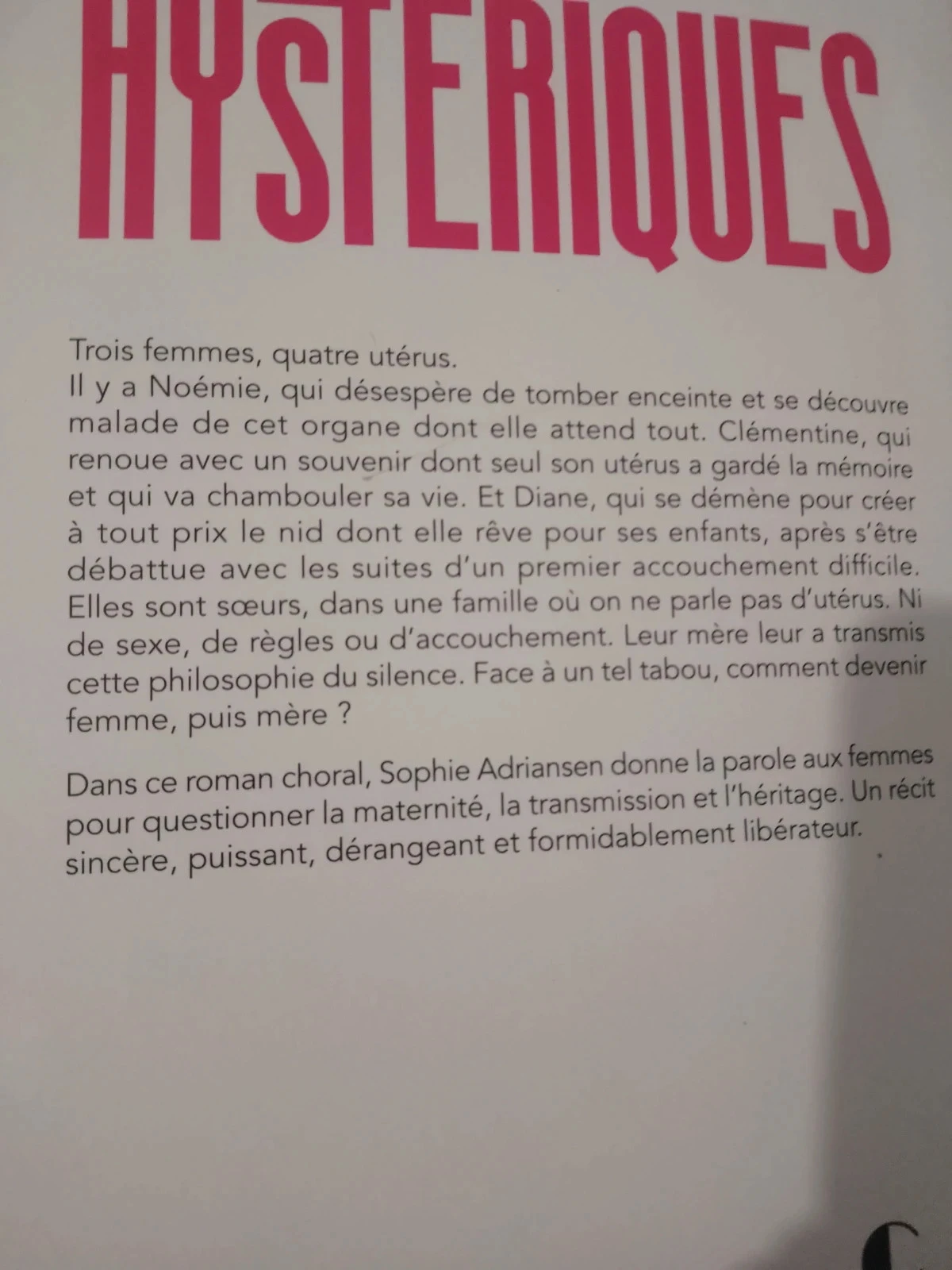Hystériques de Sophie adriansen – photo 3